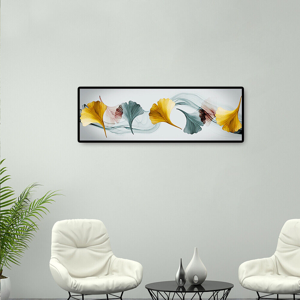 DIY Full Drill One Row Ginkgo Leaf Diamond Painting Cross Stitch Mosaic Kit