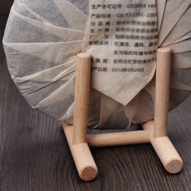 Wooden Tea Tray Cake Holder Stent Table Plate Shelf Photo Frame Rack Shop