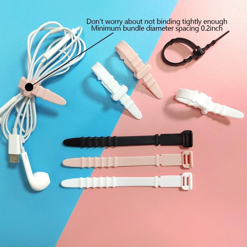 Cables Twist Ties Rubber Wires Ties Management Ties Cord Straps Organizer