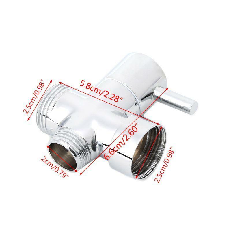 Brass Shower Arm Diverter Valve Bathroom Universal Shower System Chrome 2 Way