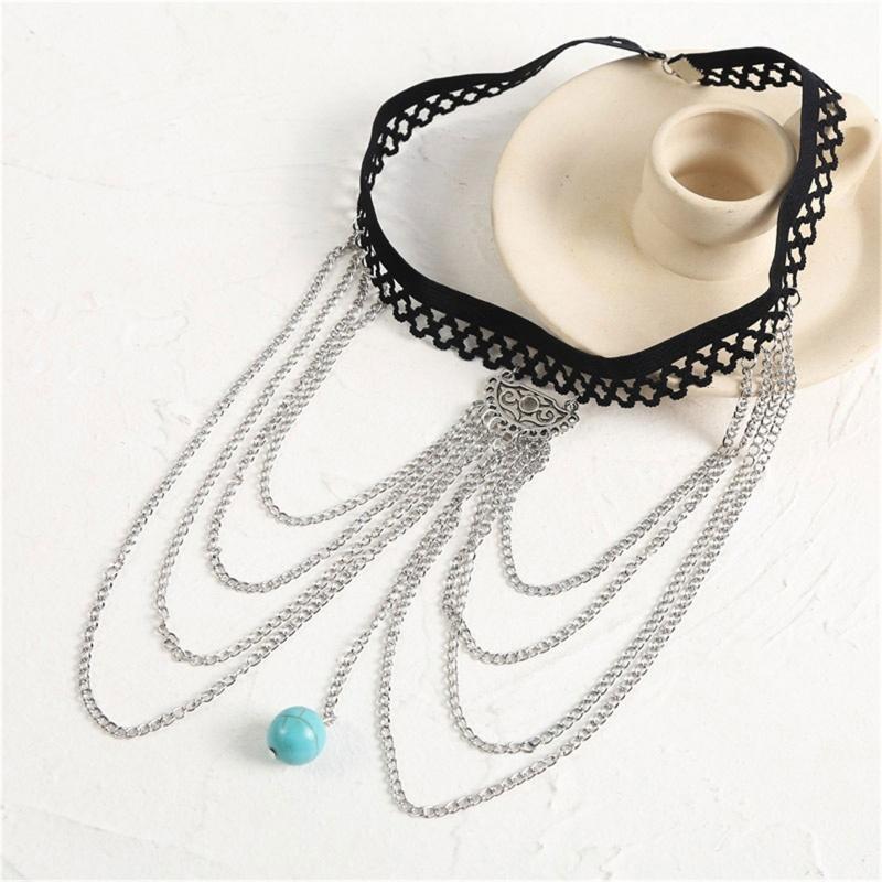 Multi-layer Beach Bead Leg Chain Personality Trend Elastic Body Chain Jewelry