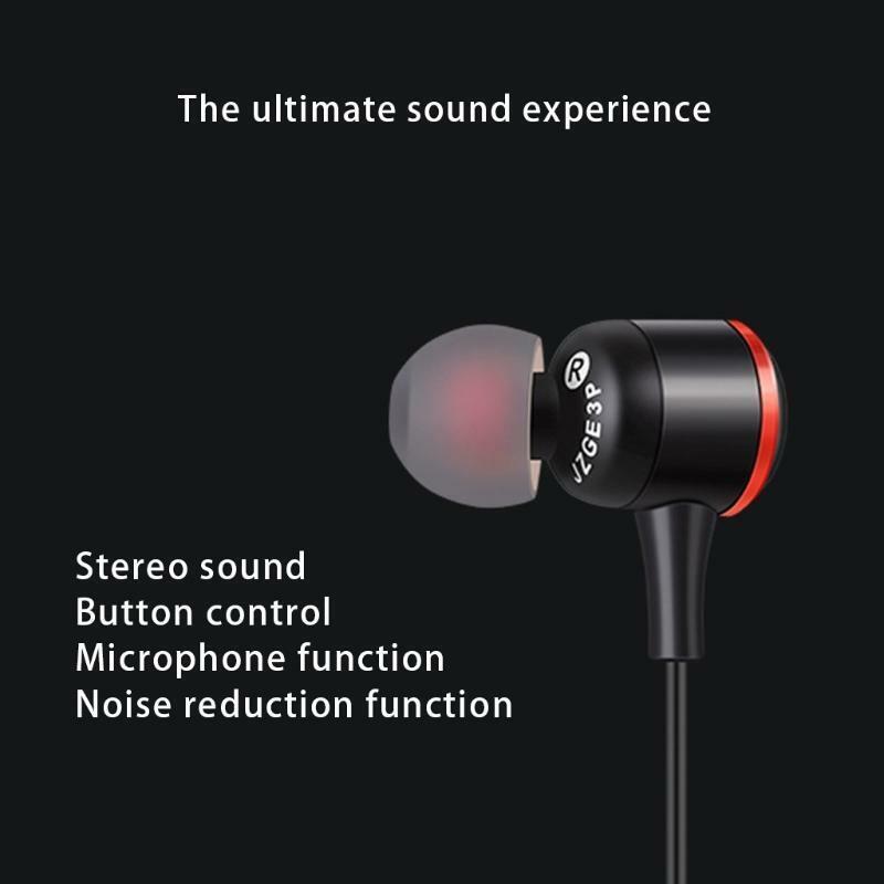 in-Ear Headsets in Line Control Earphone with Microphones Strengthful Cable