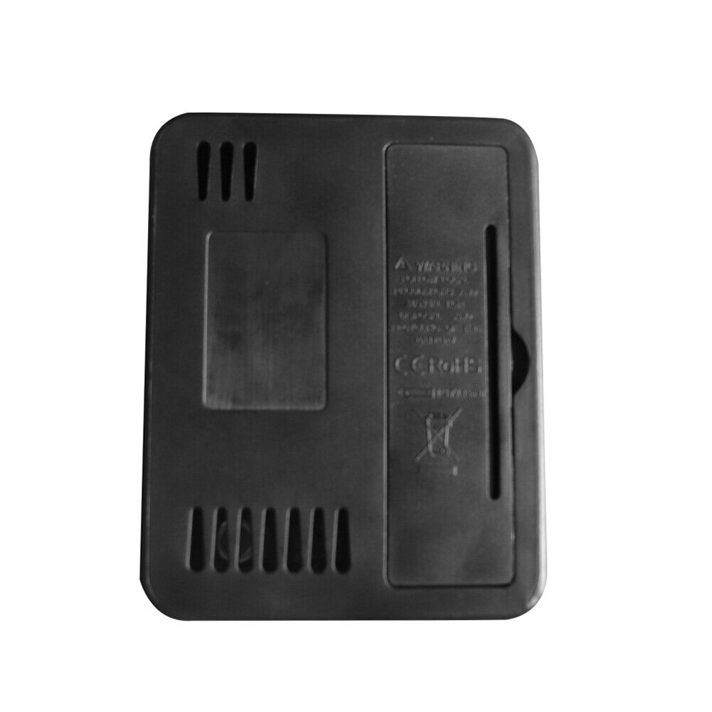 Portable CO2 Air Monitor Quality Temperature Humidity Home Detector (Black)