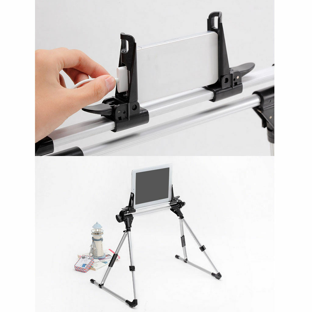 Foldable Desk Floor Stand Bed Tablet PC Holder Bracket for