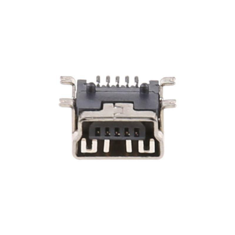 10 Pcs Mini USB Type B 5 Pin Female Socket Connector For Mobile Phone Charging