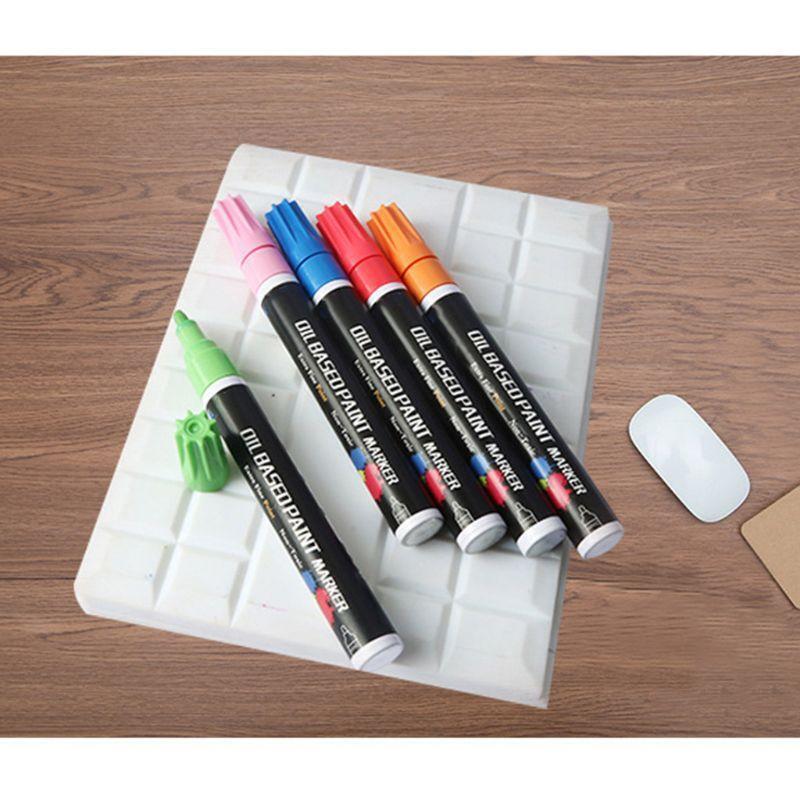 28 Colors Waterproof Metallic Oil Based Paint Marker Pen for Ceramic Rock Glass