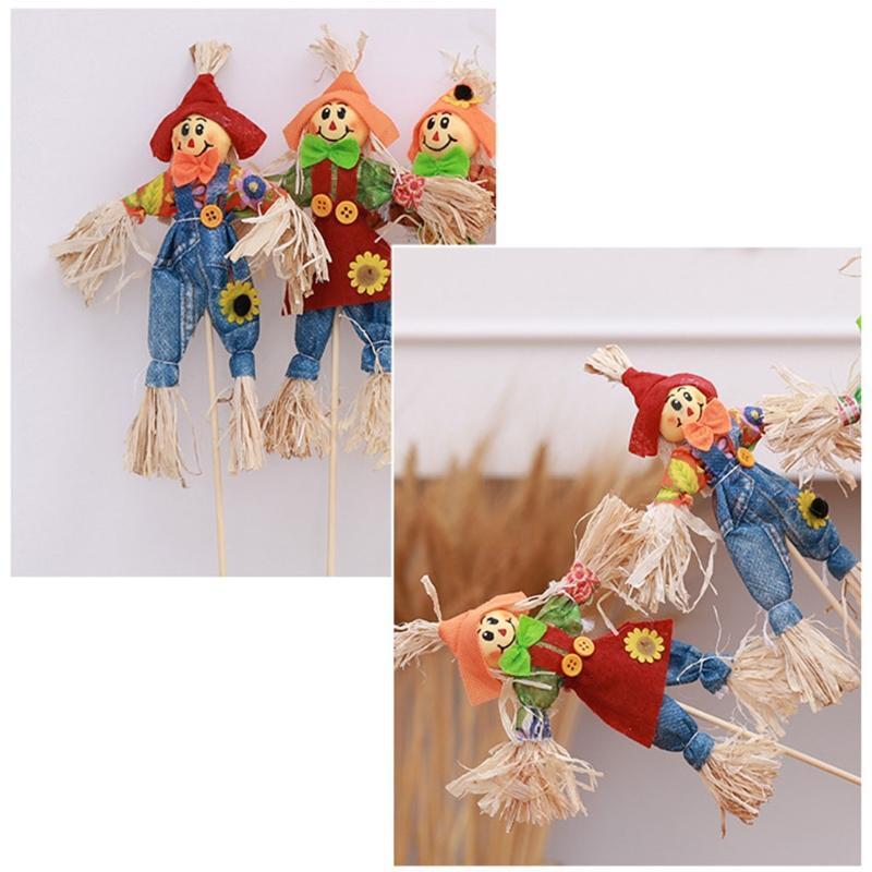 Halloween Scarecrow Decoration for Garden Home School Yard Scarecrow Decor