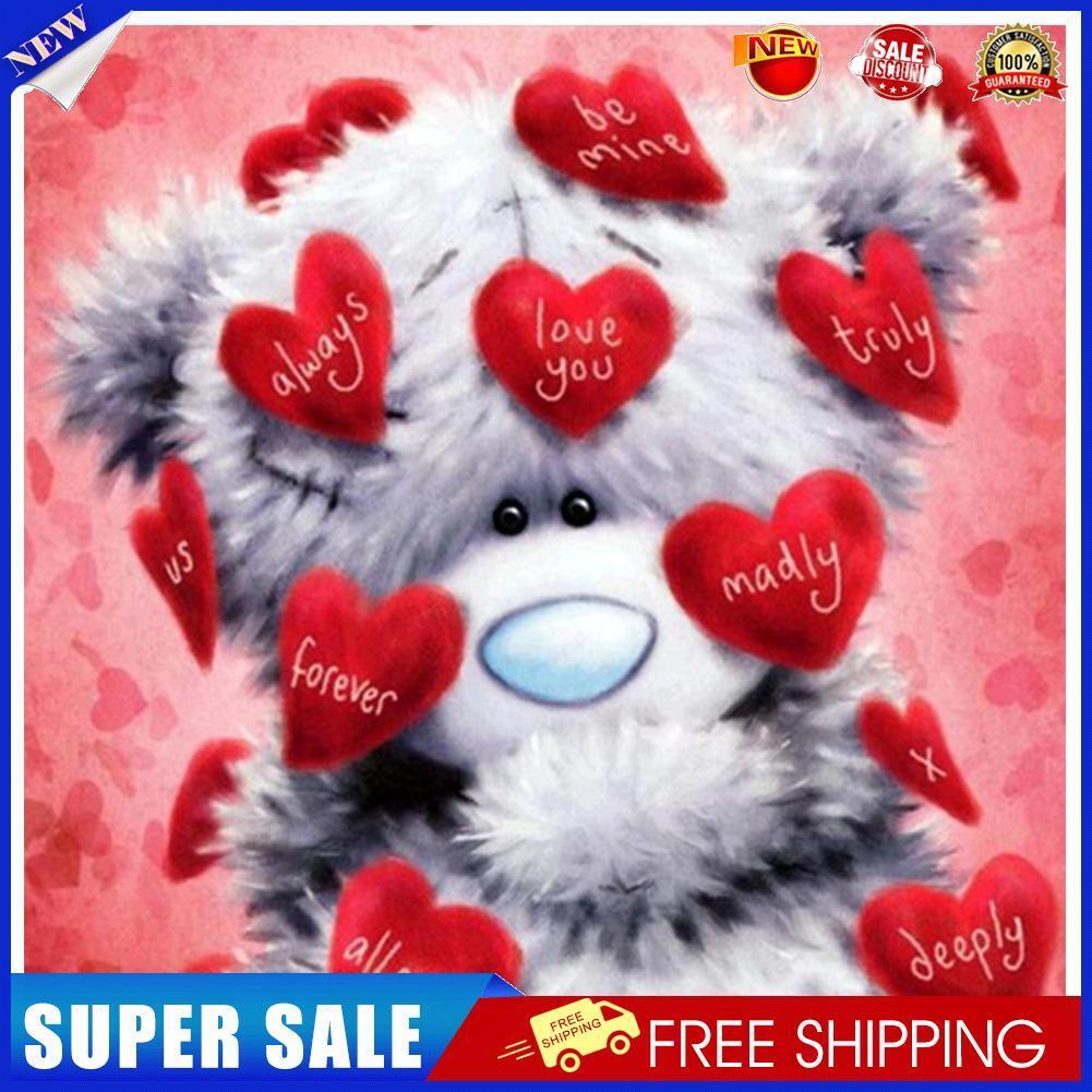 DIY5D Heart Bear Diamond Embroidery Painting Cross Crafts Stitch Home Decor