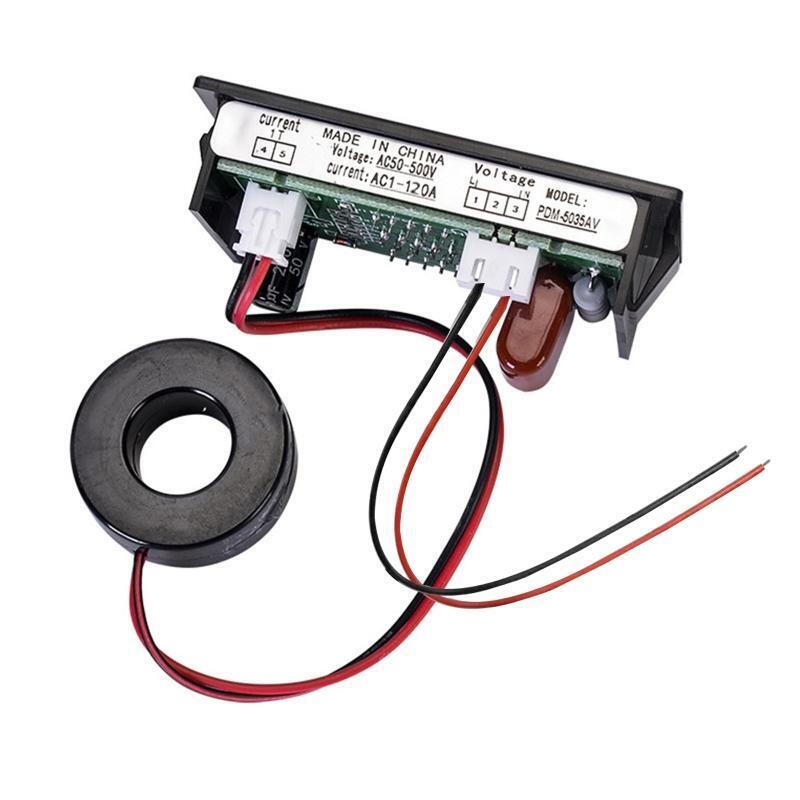Digital Voltmeter Ammeter AC50-500V Amp Voltage Current Meter Tester LED Display