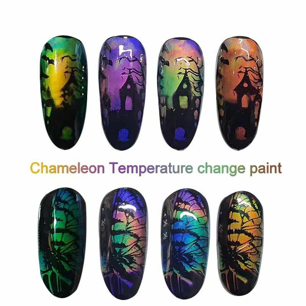 Change Thermochromic Liquid Solar Nail UV Mood Ring Liquid Crystal Nail Polish