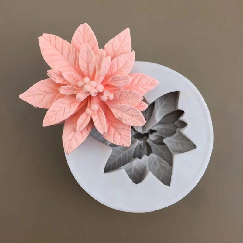 Cake Little Holly Leaf Soap Decorating Baking Fond Polymer Craft Art DIY Mold