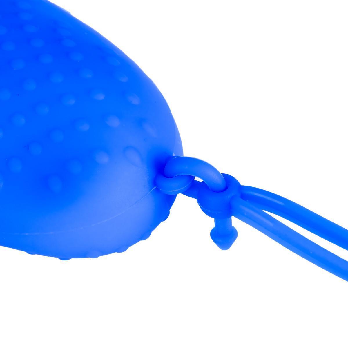 Anti-slip Grip Handle Cover Lanyard 2 Thumbstick Caps for Sony PS4 (Blue)