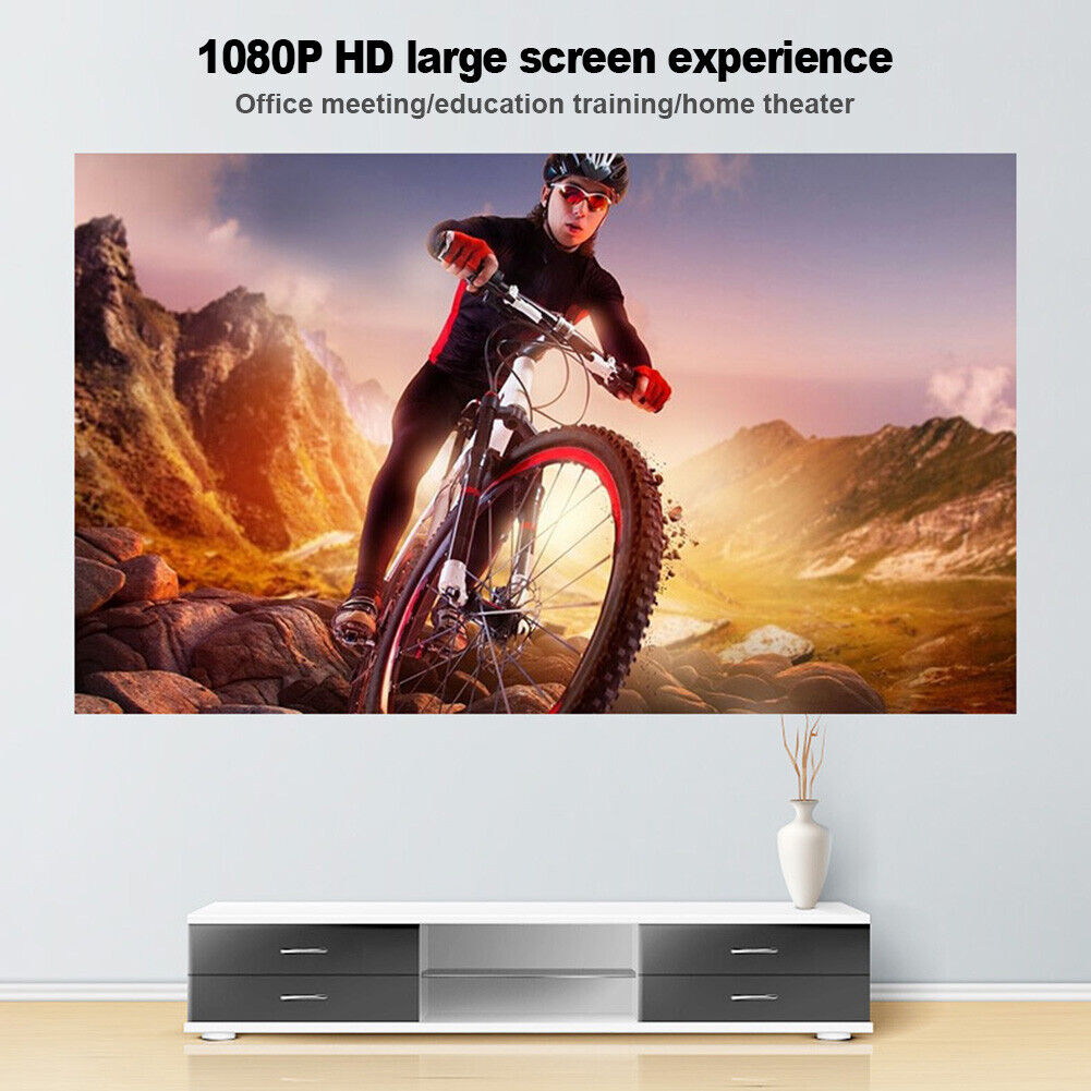 HD Folding Projector Cloth 16/9 Home Theater Movie Screen Curtain (100in)