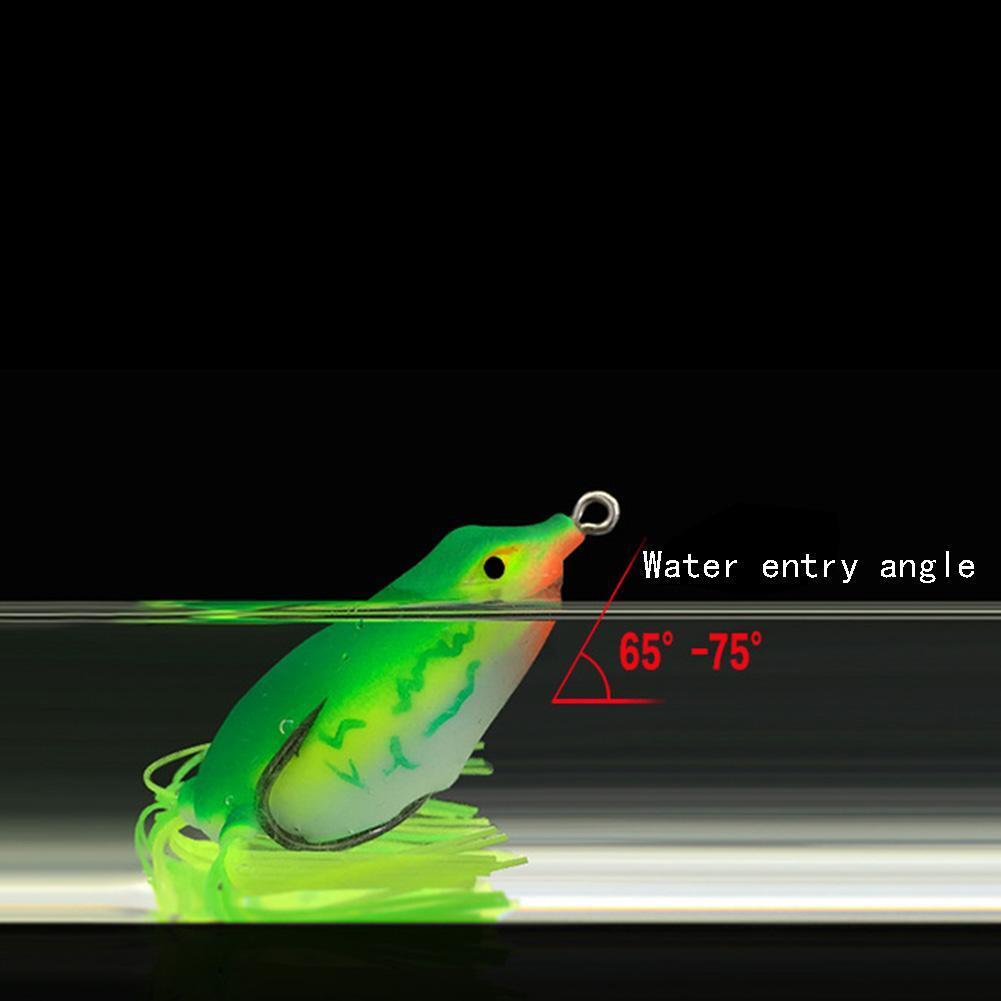 6cm/15g Live Target Frog Lure Topwater Simulation Fishing Lure Soft Bait