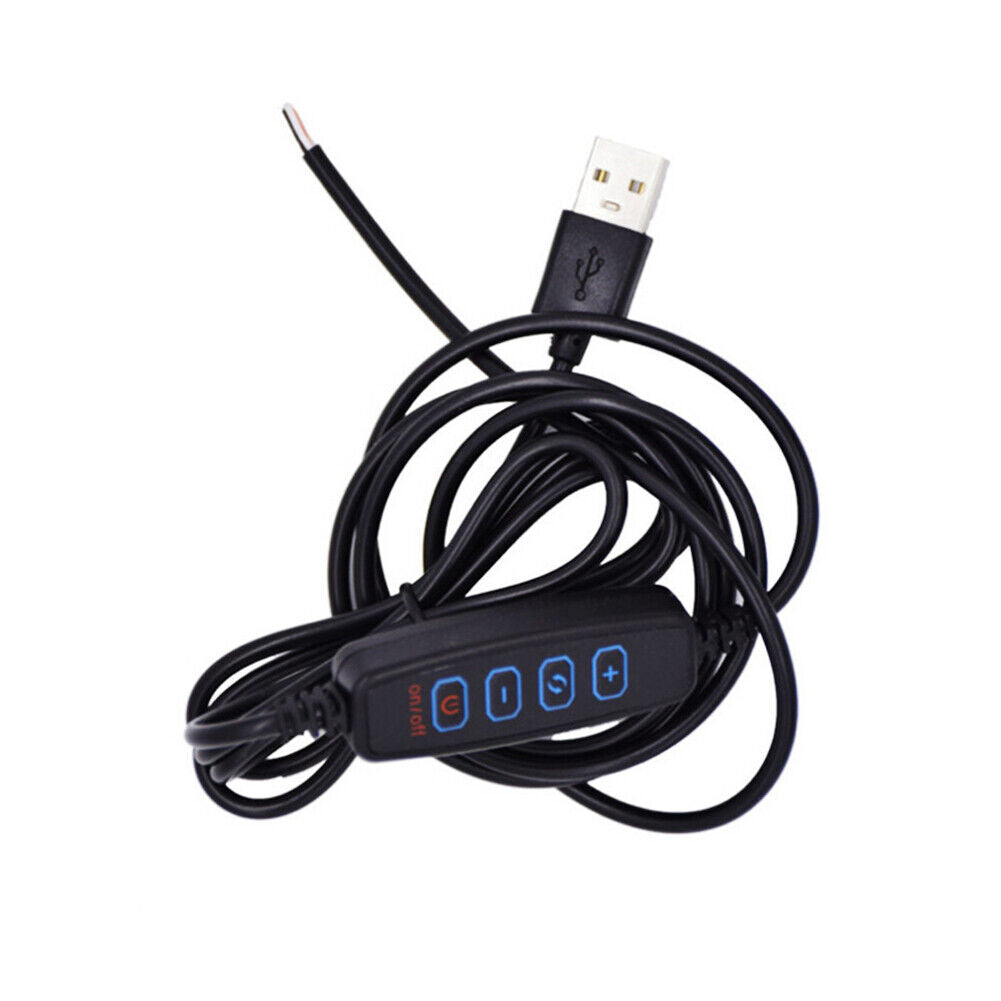 USB Power Supply LED Light Dimmer Live Nightlight Bulb Strip Cable Adapter