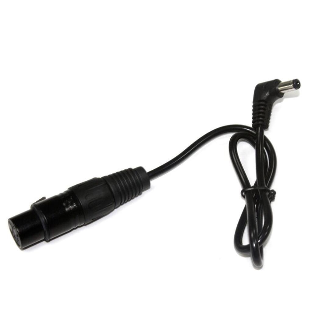 90 Degree Right Angle DC to 4pin XLR Adapter Power Cable Cord for