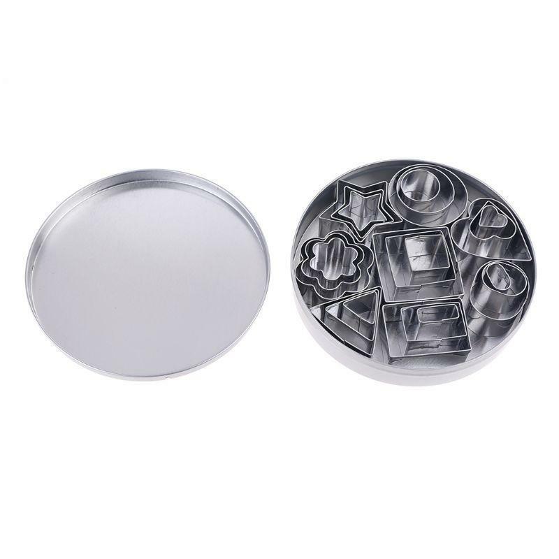 Mini Cookie Cutter Shapes Set - 24 Small Molds to Cut Out Pastry Dough, Pie  ,