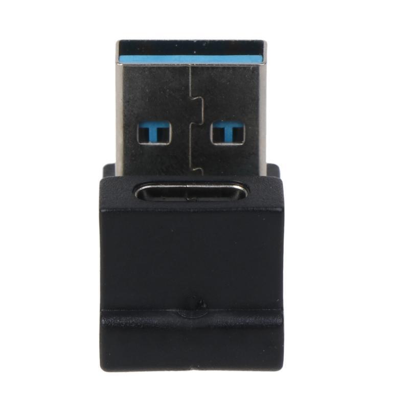180 Degree USB 3.0 Right Angle A Male to USB 3.0 Type C Female Adapter 10Gbps