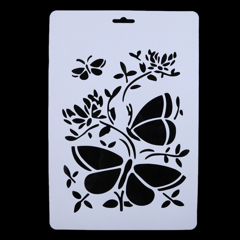 6x Layering Stencils  For Walls Painting Scrapbooking Embossing Paper