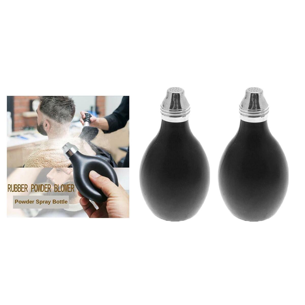 2x Talc   Blower Dispenser   Spray Bottle Barber Talcum Styling