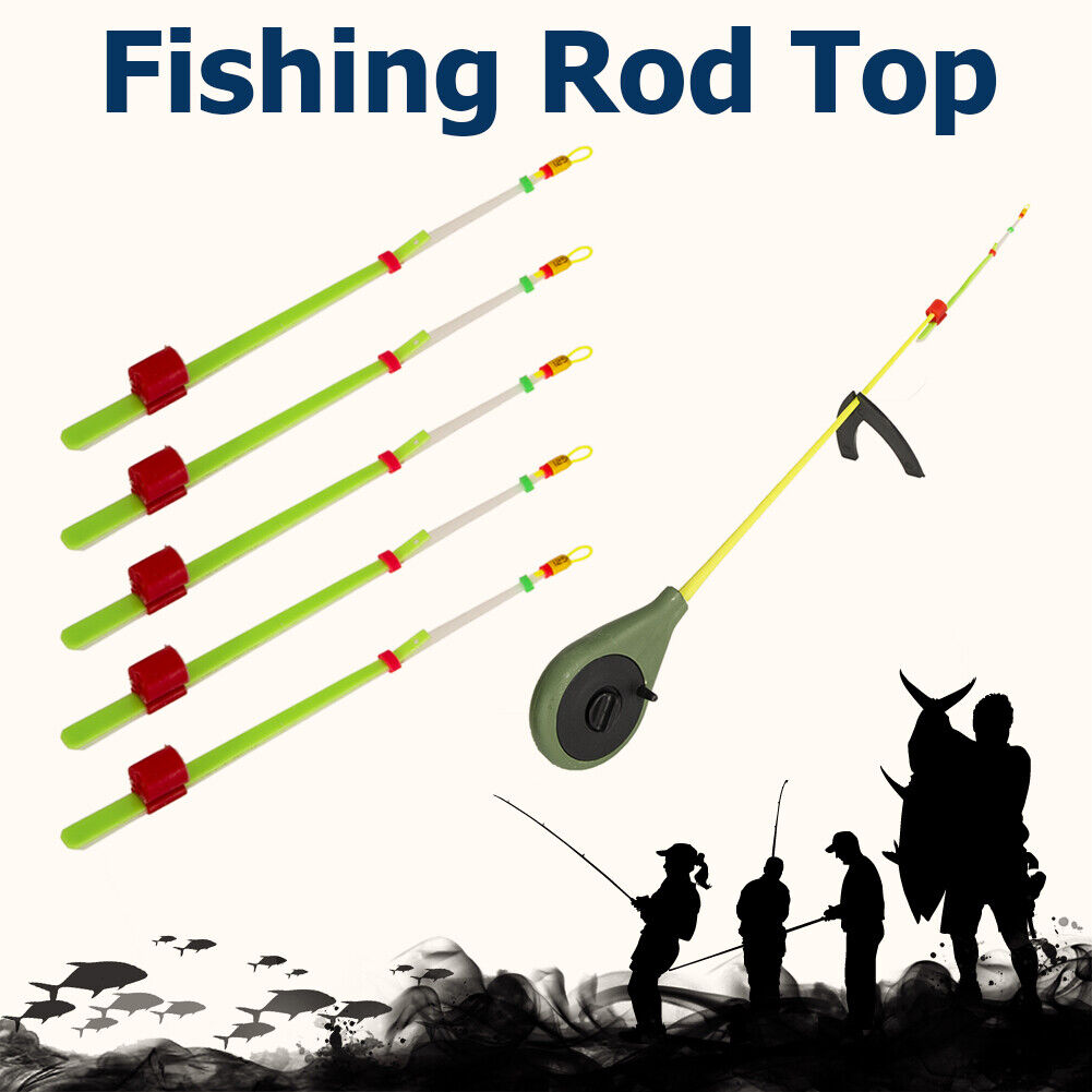 5pcs Ice Fishing Rod Top Tip Bobber Indicator Winter Fishing Extension Pole
