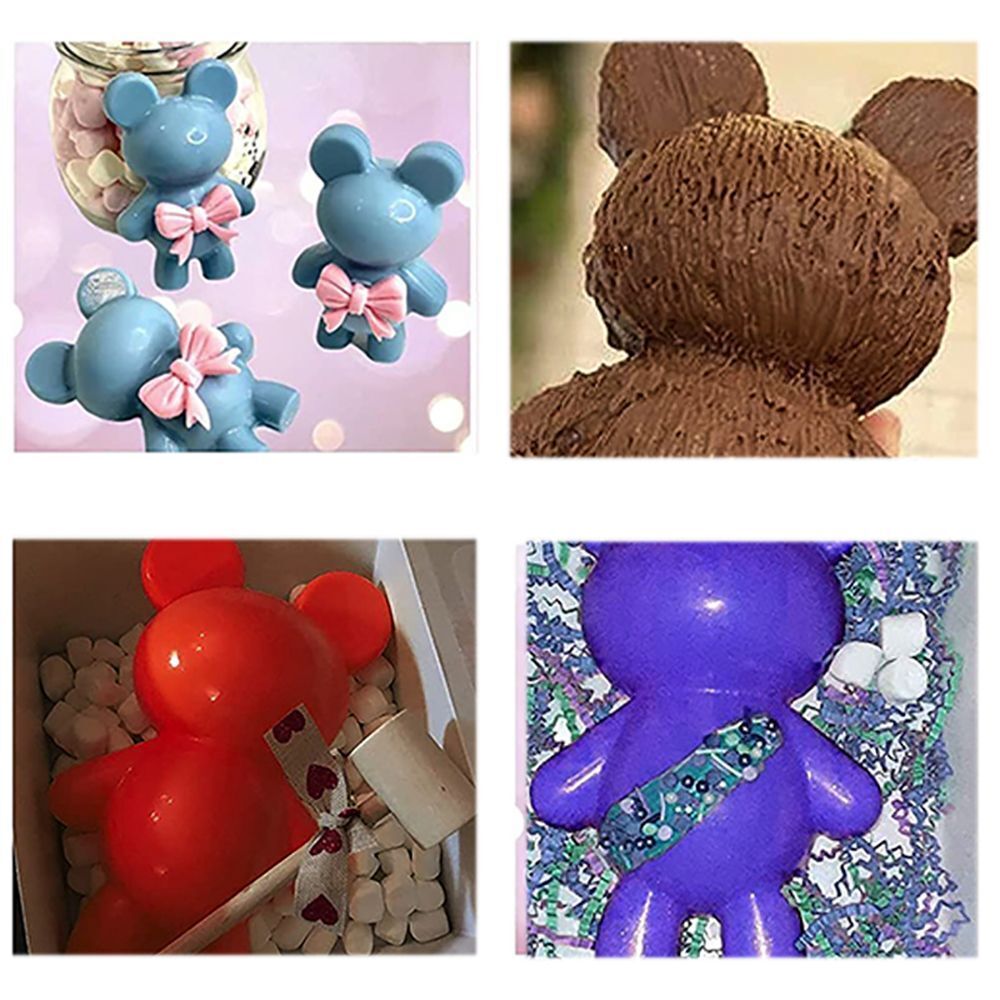 Baking Pan Pastry Bear Chocolates Mold Cake Molds Silicone Mold Soap Mould