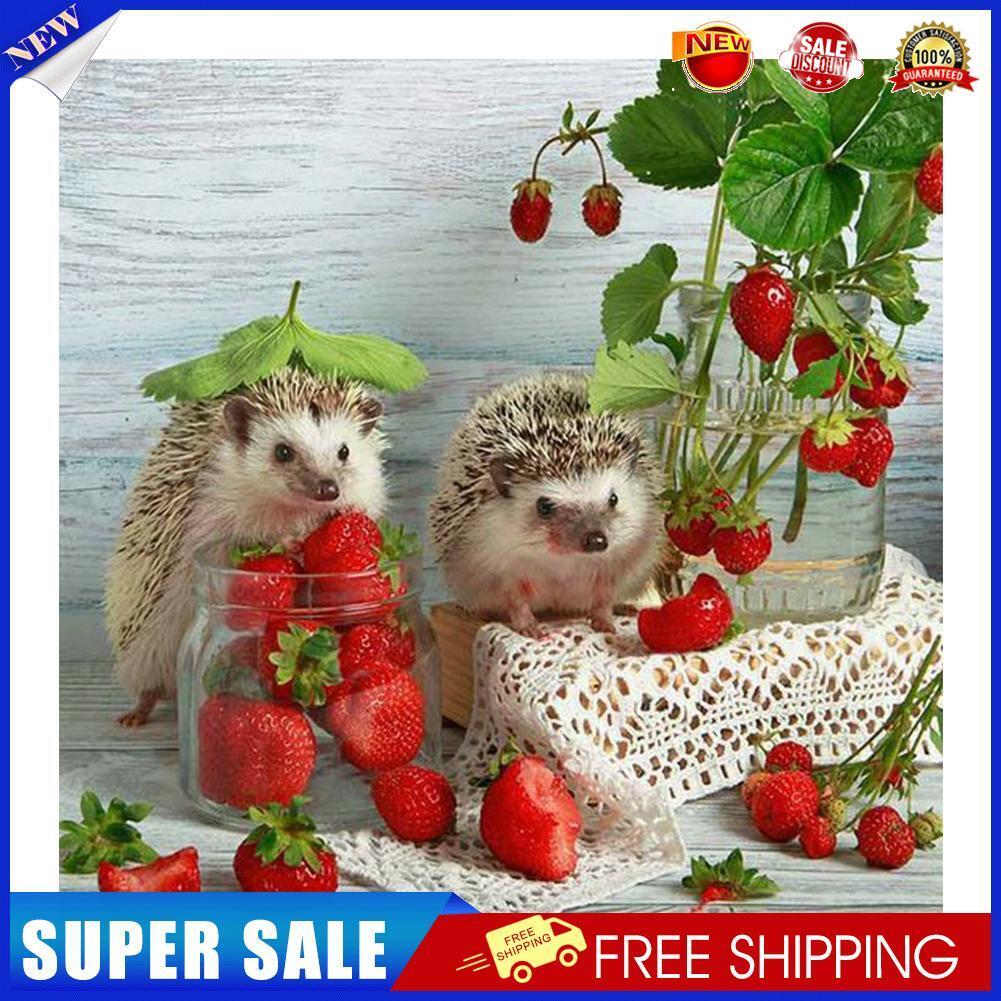 Fruit Hedgehog Full Drill Round Diamond Painting DIY Mosaic Kits Picture