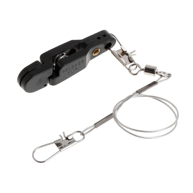 Fishing Clip With Wire Rope Tension Release Planer Snap Grip Trolling Trigger