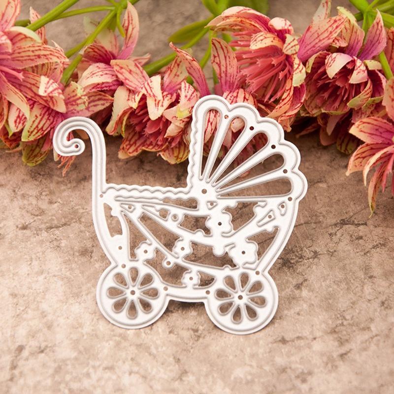 Baby Carriage Cutting Dies Stencil DIY Scrapbooking Embossing Album Paper Card