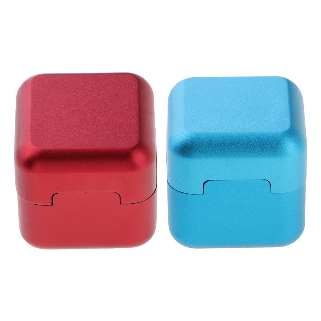 2 X Billiard Chalk Holder Aluminum Billiard Stick Case