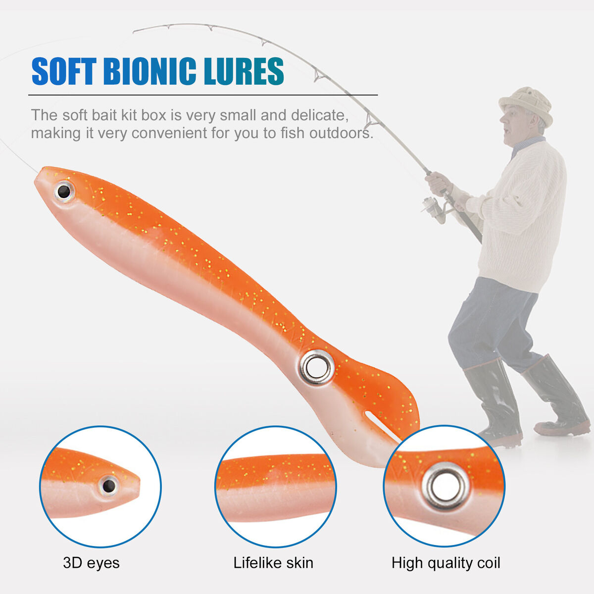 Fishing Bait Soft Plastic Paddle Tail Bass Shad Lure Swimbait 3.94in 5pcs