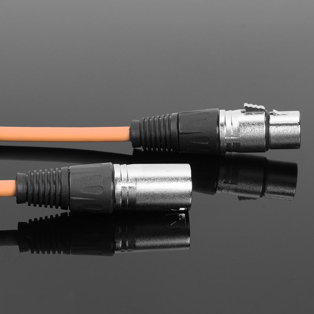 1m XLR 3Pin Cable Male to Female Shielded Microphone Wire Cord (Orange)