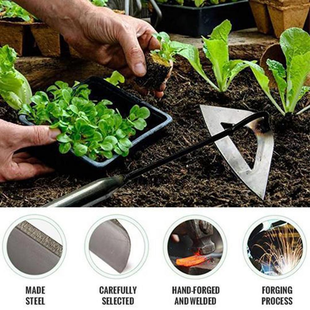 Steel Weeding Shovel Farm Tool Handheld Hollow Hoe Agriculture Rake Tool