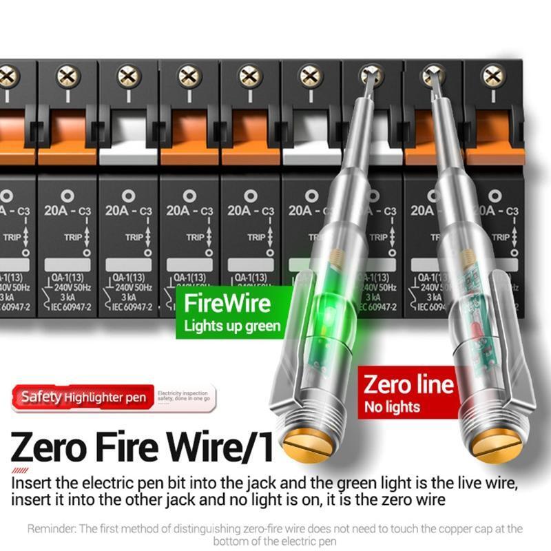 Voltage Detector Meter Induction Probe Pen Test 24-250V Electric Pen Tester