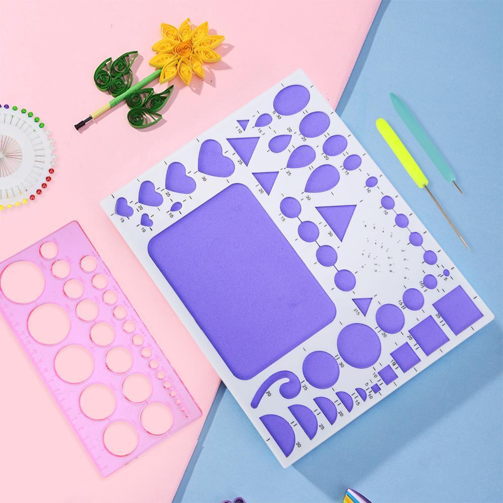DIY Paper Quilling Tools Set Template Mould Board Tweezer Needles Pen Kit