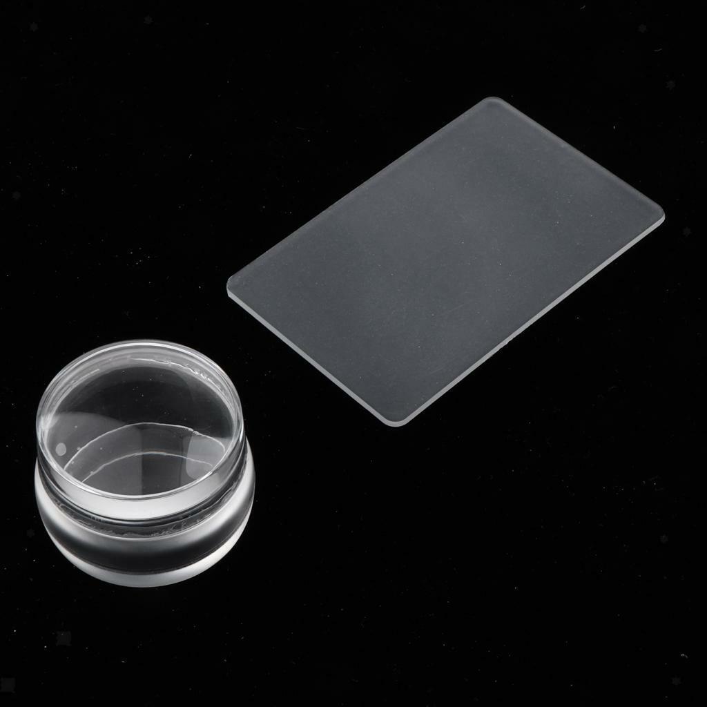 Silicone  Stamping Scraper DIY Stamper Template Nail Print Template