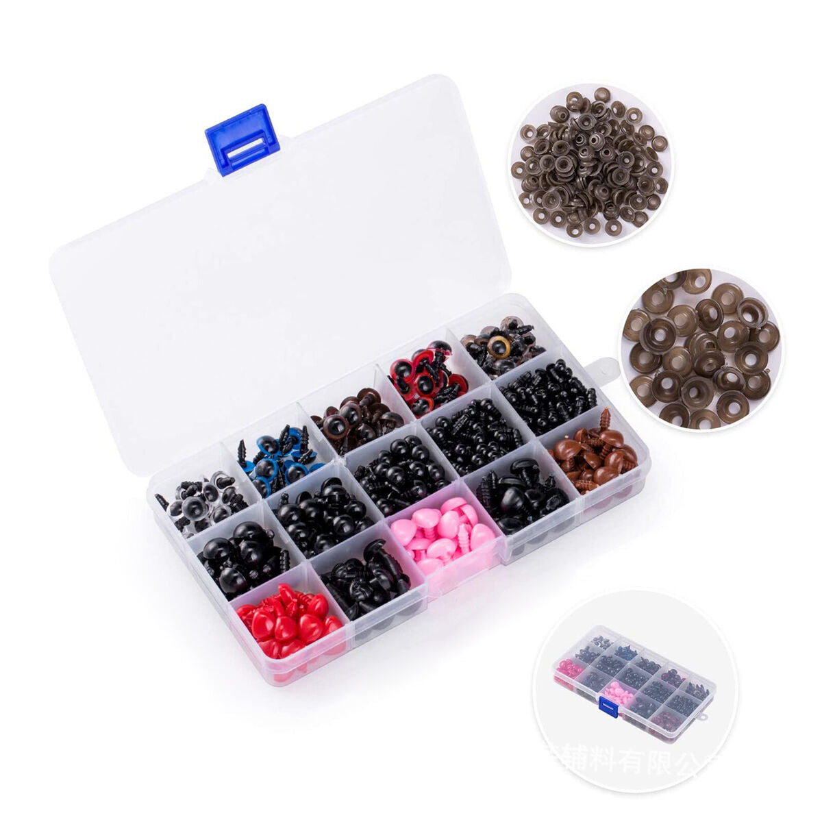 752pcs/box Plastic Animal Safety  and Nose for   Supplies