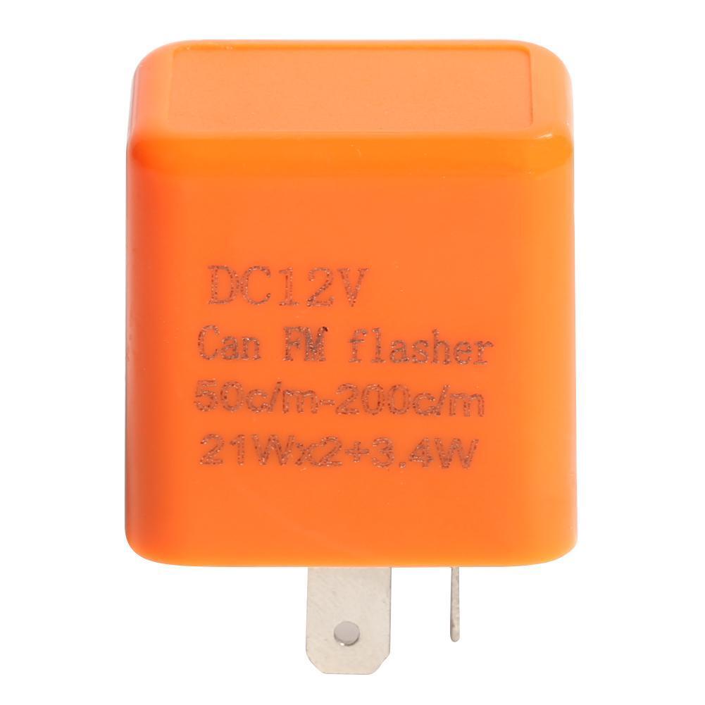 Motorcycle Motorbike 2 Pin Speed Adjustable LED Indicator Flasher Relay
