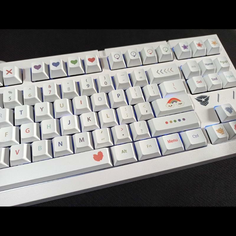 134 Keys Keycap Dye Sublimation Cherry Profile for Mechanical Keyboard Keycap