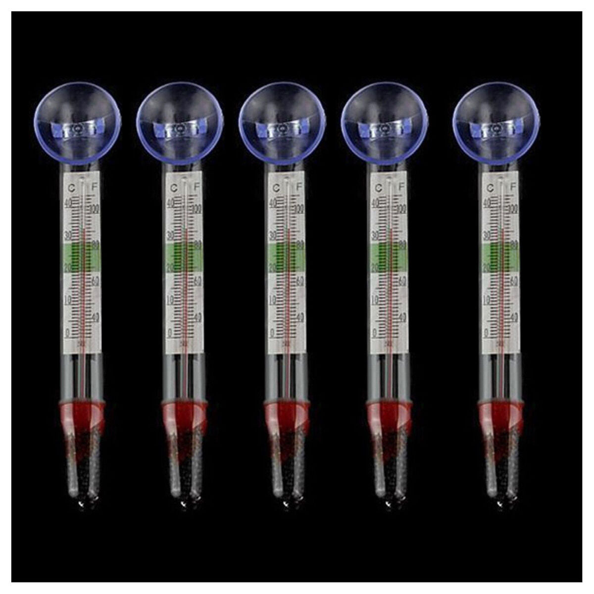 Marina Aquarium Thermometer With Suction Cup - Fish Tank Water Temperature Meter