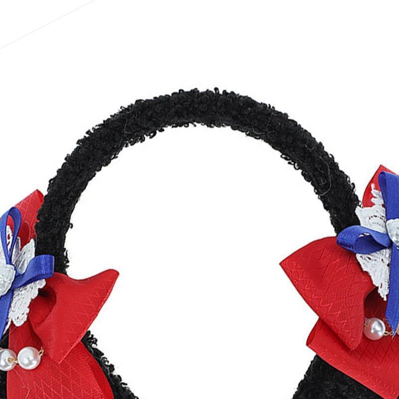 Women Animals Sheep Ears Head Hoop Make Up Ornaments Festival Party Hair Decors