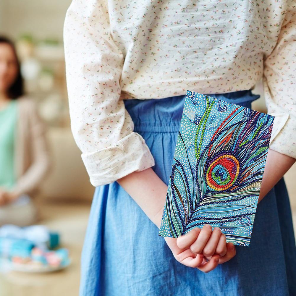 DIY Diamond Painting Greeting Card Flowers Birthday Valentine Blessing Gift