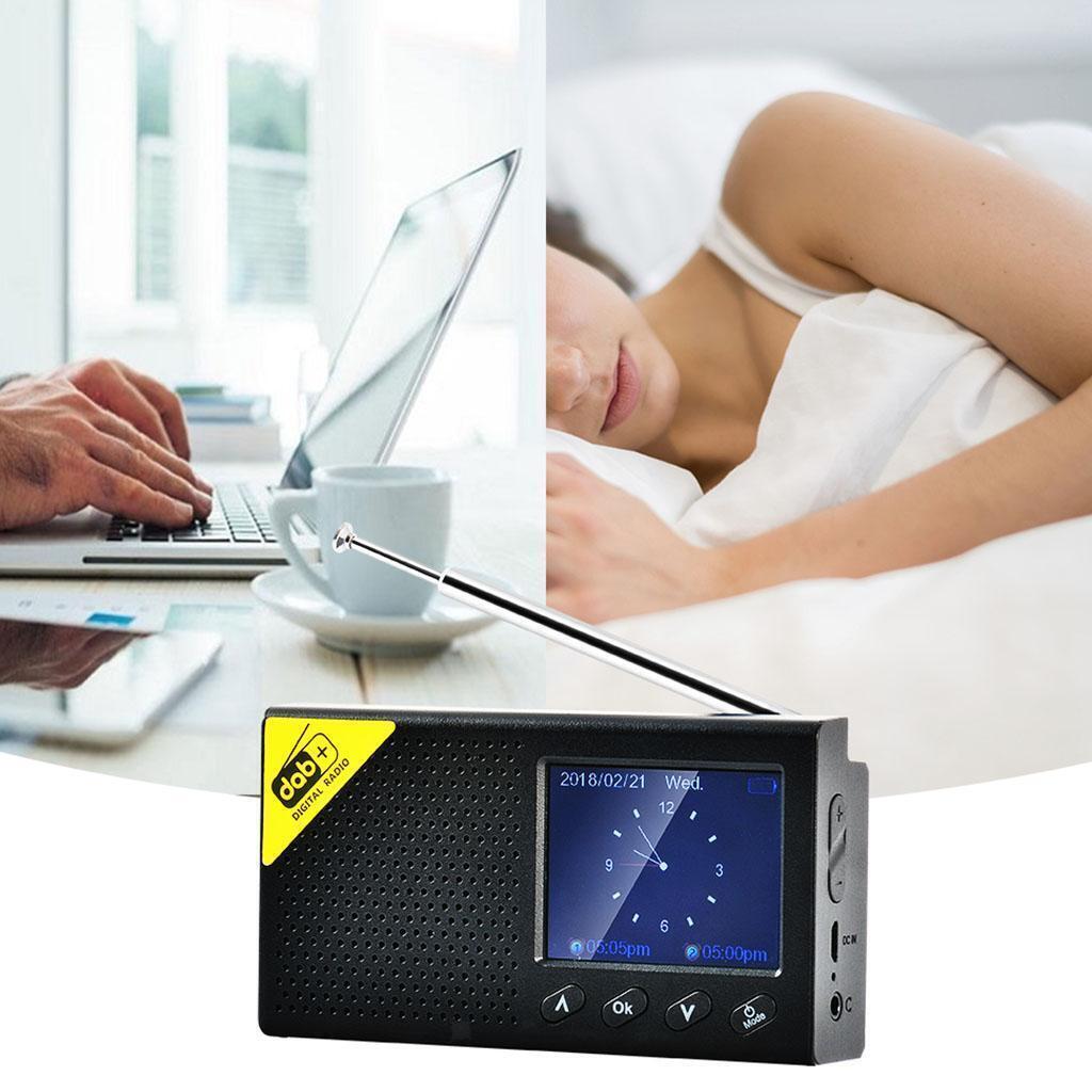 Digital DAB Radio Receiver with Antenna Mini Radios Speakers