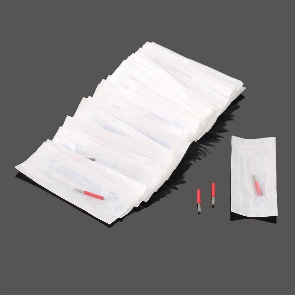 19 Round Needles for Permanent Makeup Manual Fog Pen Disposable Sterilized 50Pcs