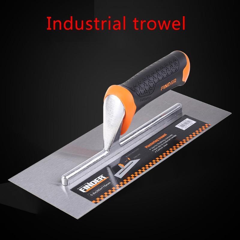 Finishing Trowel Set with Rubber Handle Carbon Steel Finishing Trowel for Home