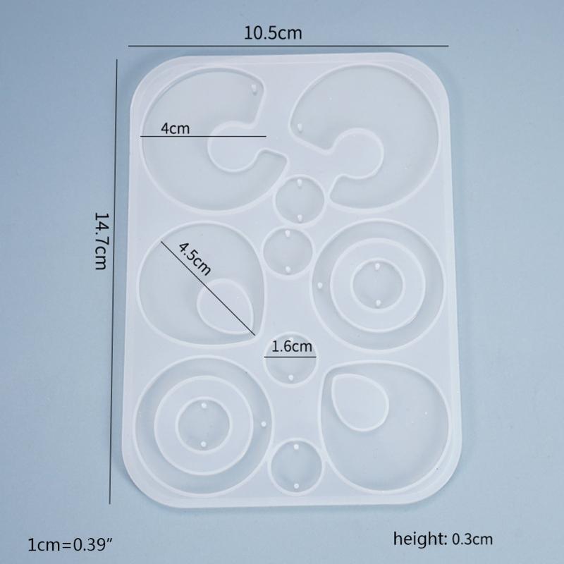DIY Craft Decoration Mold Keychain Mold Earrings Keychain Danglers Silicone Mold