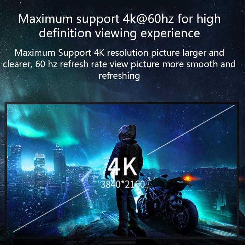 Daily Projection Screen Adapter Mini DP to DP Interface Stable Transmission