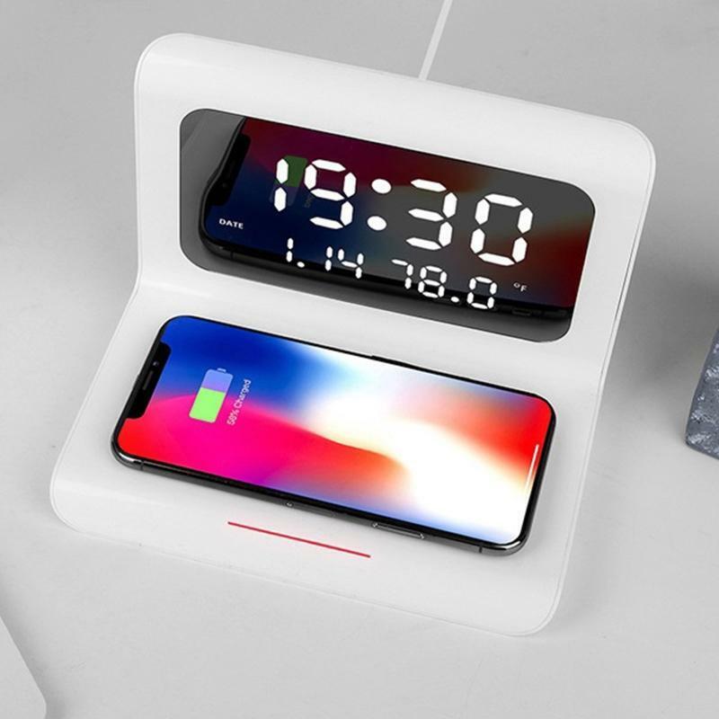 3 in 1Cell Phone Wireless Charge Stand  with Clock/ Calendar and Temperature