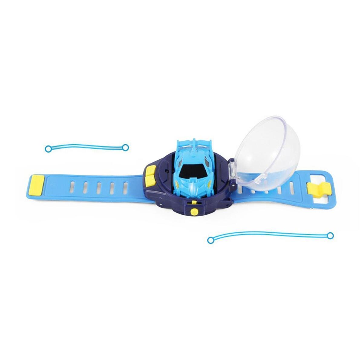 2pcs Mini Cartoon RC Small Car Analog Watch for Kids Toddlers Children Blue