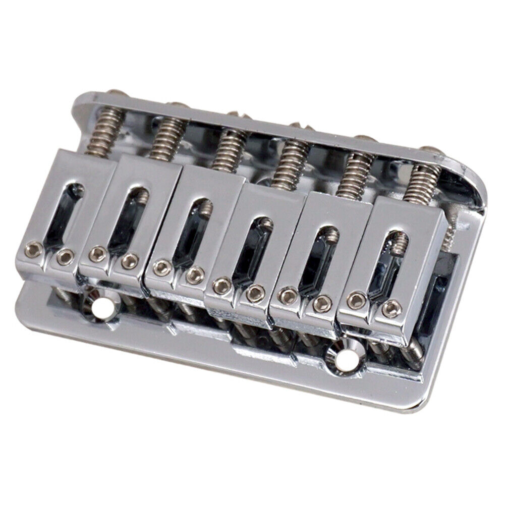6 Strings Guitar Bridge Saddle Tailpiece for Fender Strat Electric Guitar